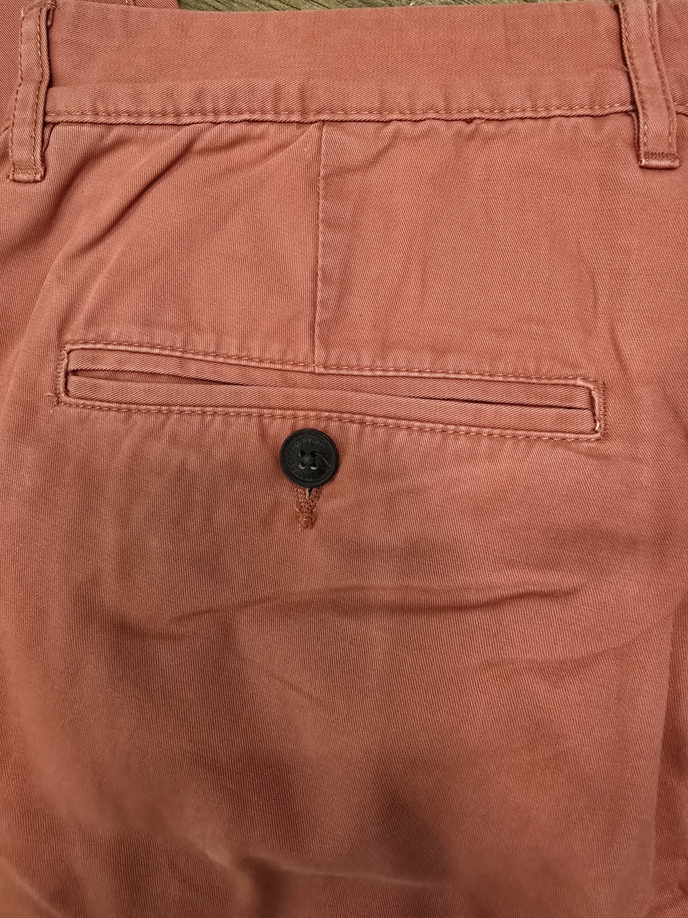 H&M L.O.G.O. Slim Fit Men's Chinos - Coral Red, Mens 34 - Picture 7 of 9